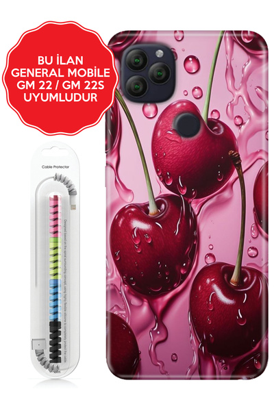 General Mobile Gm 5 8 9 10 20 21 22 22s 23 24 Era 30 50 Pro Plus Kılıf Kirazı...