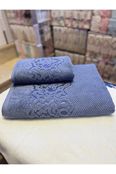 Esila Life Набір бавовняних рушників Indigo Organic - 2 шт. 50x90 і 90x150