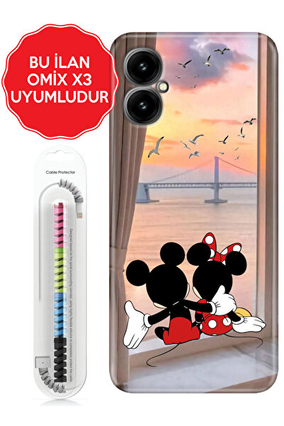 omix X3 X5 X6 X7 X300 X400 X500 X600 X700 Kılıf Silikon Sevimli Aşıklar