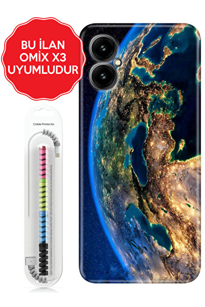 omix X3 X5 X6 X7 X300 X400 X500 X600 X700 Kılıf Silikon World Night