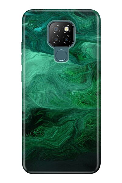 General Mobile Gm 20  Uyumlu Kılıf 0.4mm Lazer Kesim Silikon Kapak Yeşil Çizi...