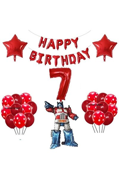 DÜVENCİ TİCARET Anime Transformers  balon doğum günü YAŞ BALON seti