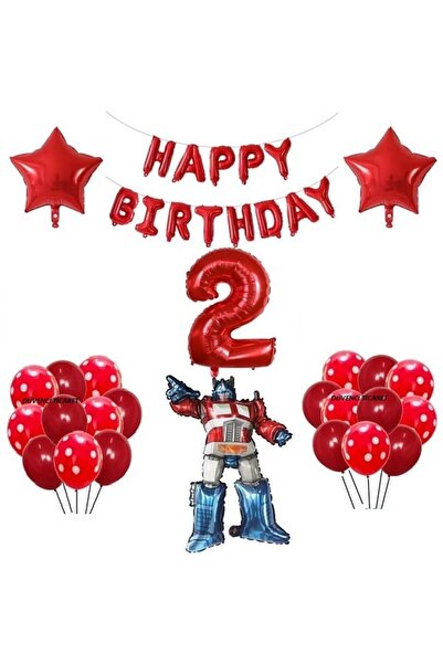 DÜVENCİ TİCARET Set de baloane pentru ziua de naștere Anime Transformers