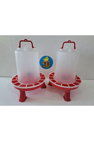 mhh 6 Lt Chicken Drinker & 5 Lt Chicken Footed Feeder