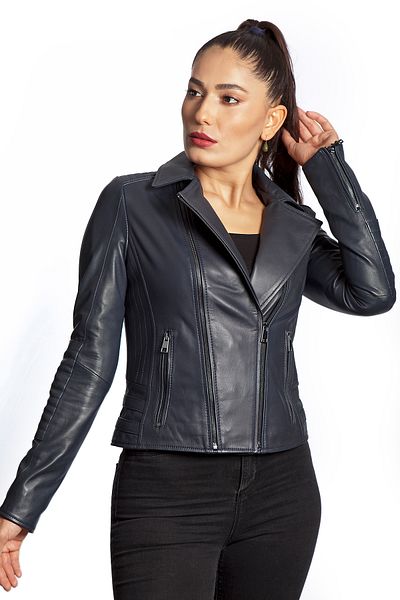 duarte deri Duarte Genuine Leather Black Leather Coat