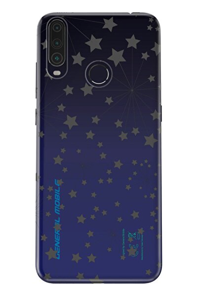 General Mobile Gm 20 Pro Kılıf  Uyumlu  0.4mm Lazer Kesim Silikon Kapak Yıldı...