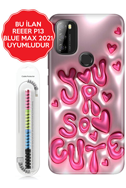 Reeder S23 Pro P13 Blue Max Pro Lite 2020 2021 2022 Kılıf Esnek Renkli Kapak Cute111