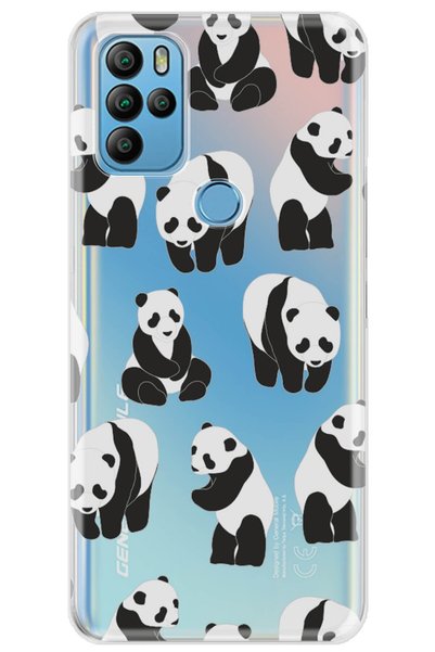 General Mobile Gm 21 Pro Case 0.4mm Laser Cut Silicone Cover Small Pandas