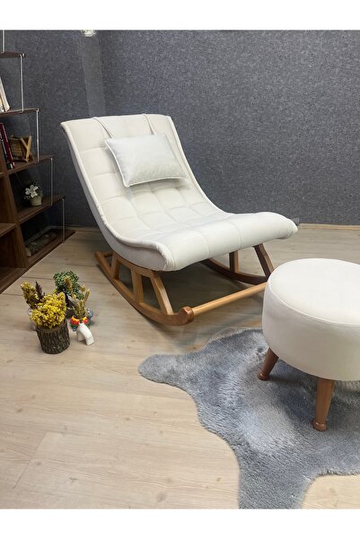 Asedia Miskin PUFLU naturel Sallanan Sandalye Dinlenme Koltuğu