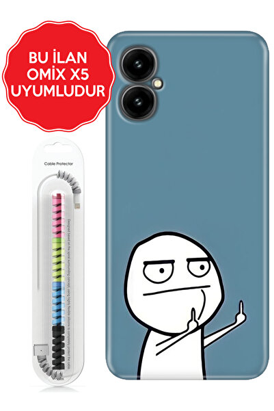 omix X3 X5 X6 X7 X300 X400 X500 X600 X700 Kılıf Resimli Silikon Kapak Trollcük