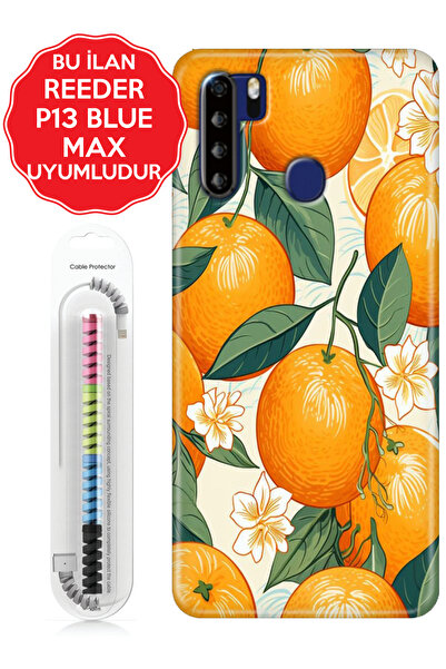 Reeder S23 Pro P13 Blue Max Pro Lite 2020 2021 2022 Kılıf Silikon Kapak Portakal