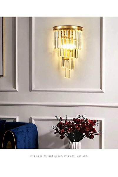 yürüyenlightt Yürüyen Abajur Kristal   Taşlı Deluxe   Aplik