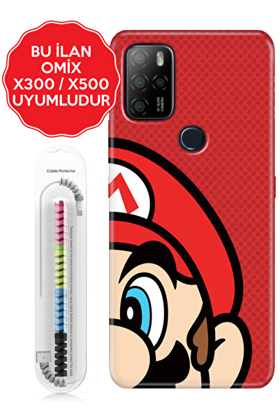 omix X3 X5 X6 X7 X300 X400 X500 X600 X700 Kılıf Baskılı Renkli Arka Kapak Mario