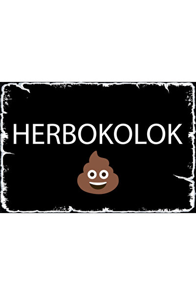 Hayal Poster Herbokolok Retro Ahşap Poster Mdf 20x30