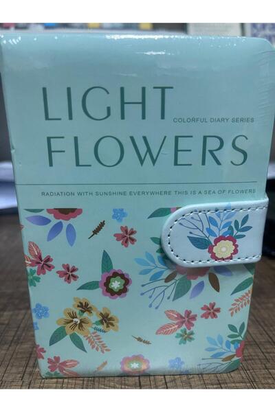 Mikro MİKRO LIGHT FLOWERS DESENLİ A6 NOT DEFTERİ ÇİZGİLİ 80YP