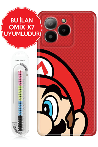 omix X3 X5 X6 X7 X300 X400 X500 X600 X700 Kılıf Figürlü Silikon Mario