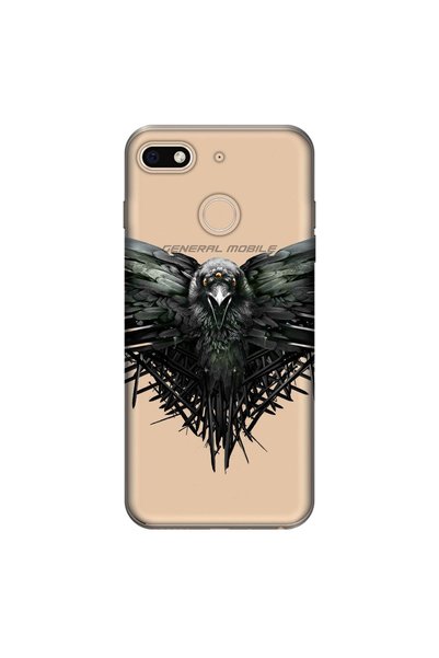 General Mobile Gm 8 Go Case 0.4mm Laser Cut Silicone Cover Eagle
