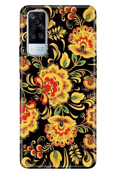 vivo Y51 Compatible Case Patterned Printed Silicone Khokhloma