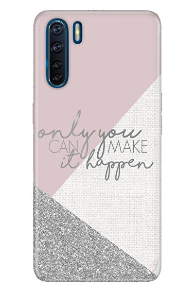 OPPO A91 Uyumlu Kılıf Silikon Desenli Tam Koruma Resimli Kapak Happen