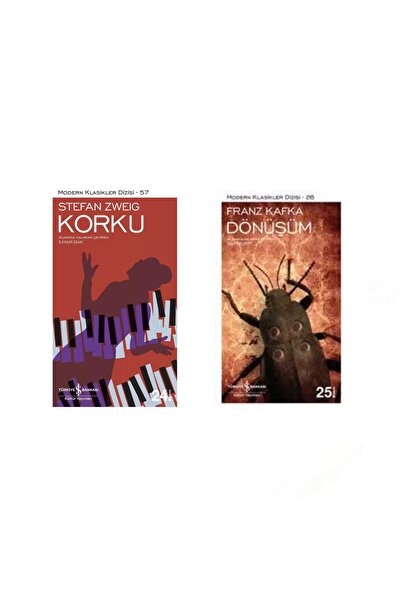 TÜRKİYE İŞ BANKASI KÜLTÜR YAYINLARI Korku (Stefan Zweig) - Dönüşüm (Franz Kafka)