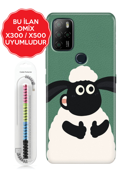 omix X3 X5 X6 X7 X300 X400 X500 X600 X700 Kılıf Baskılı Renkli Arka Kapak Kuz...