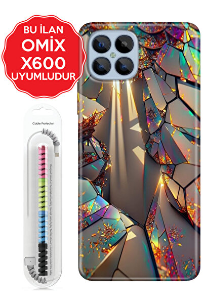 omix X3 X5 X6 X7 X300 X400 X500 X600 X700 Kılıf + SpiralKablo Bonito