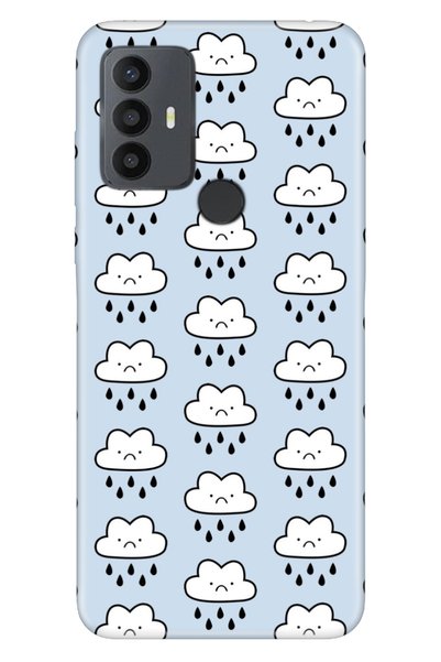 TCL حافظة متوافقة مع 30 SE من السيليكون، غطاء حماية كامل للصور، Cloud Cloud