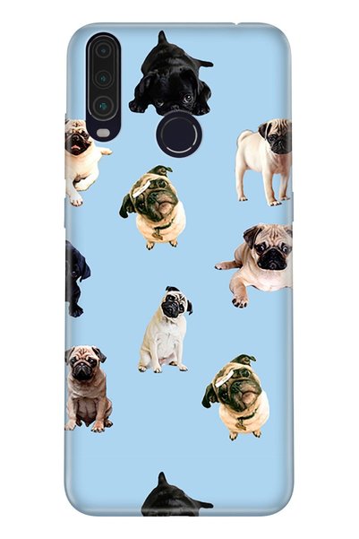 General Mobile Gm 20 Pro Case 0.4mm Laser Cut Silicone Cover Cute Pug Dog Com...