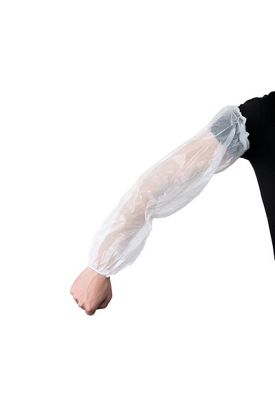 ADYMEDİKALVET White Nylon Sleeve - 60 Cm, Double Elastic, 100 Pieces, 25 Packs