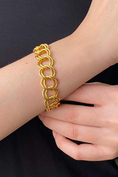 ZÜMRÜT SARRAF 14 Ayar Altın Kadın Samanyolu Bileklik