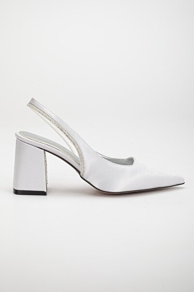 Dilimler Ayakkabı Toc Satin Pietrit Argintiu Pantofi damă Marime Mari Rochie de seară Cu Toc