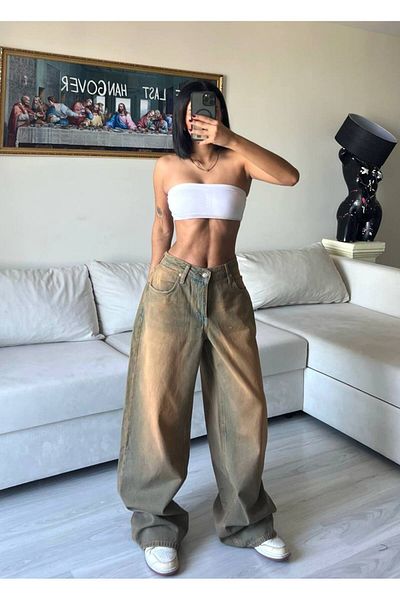 DENİKK ΠΑΝΤΕΛΟΝΙ BAGGY JEAN PALAZZO ΕΙΔΙΚΗΣ ΣΧΕΔΙΑΣΜΗΣ TREND