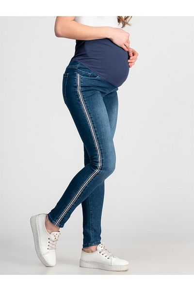 BUSA Maternitate Skinny Jean Blue - Rib înalt