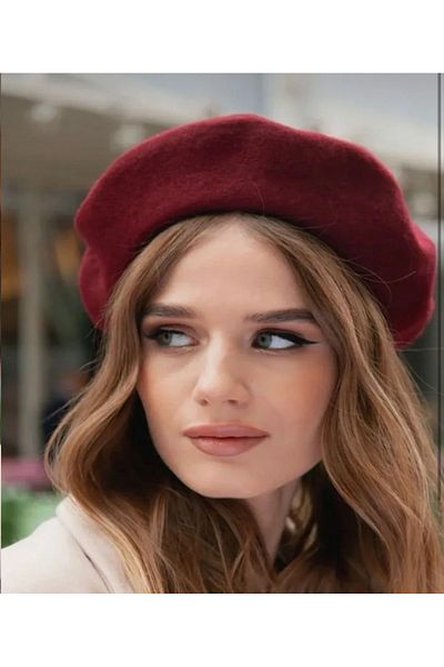 AYGÜN Burgundy Colored Franchise Painter Wool Felt