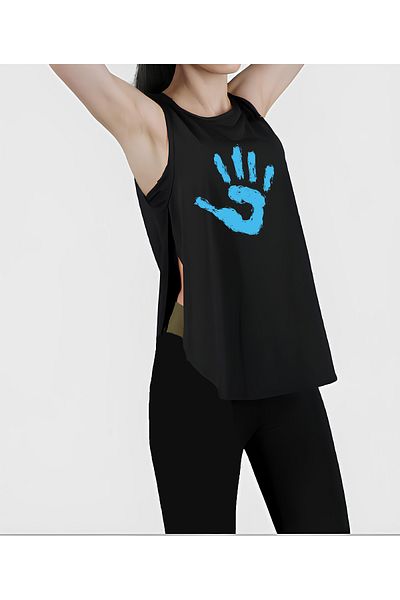 CDA Apple Black Sports Tank Top