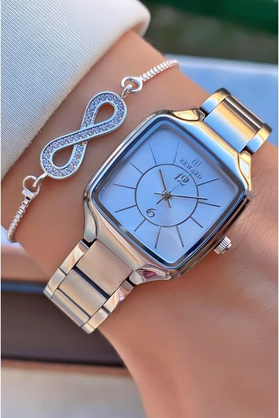 Reward Brand Silver Color Steel Cord Women's Wristwatch - Bracelet