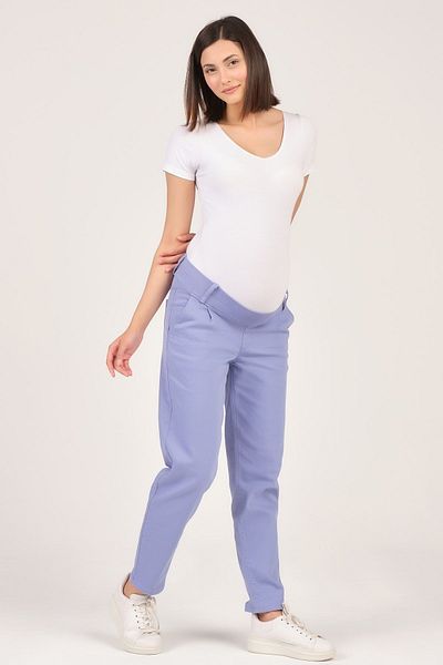 BUSA Maternity Bottom Abdominal Supported Jeans Lilac