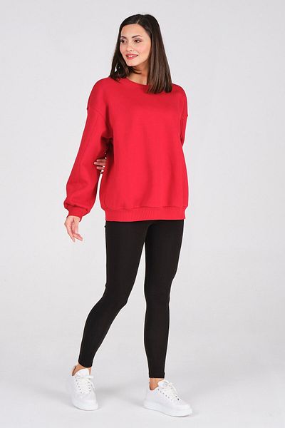 BUSA Îmbrăcăminte Basic Oversize Thermal Hanorac Roșu