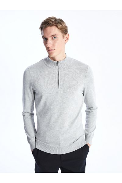 LC Waikiki High Collar Long Sleeve Men's Knitwear Sweater