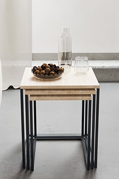 KODIGU Promo Zigon Sehpa - 45x45 - 45x40 - 45x35 -  Eko Ürün