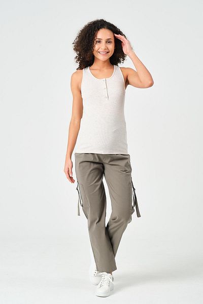 BUSA Maternity Camisole Zero Sleeve T-shirt Ecru