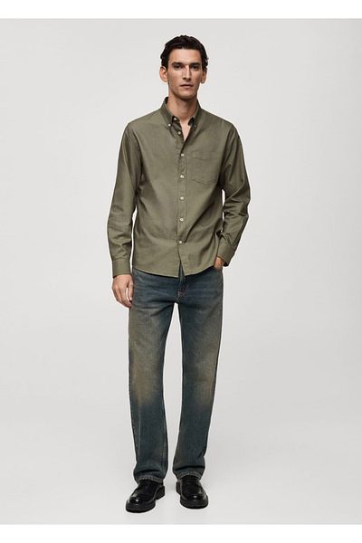MANGO Man Oxford-Hemd aus Baumwolle im Regular Fit