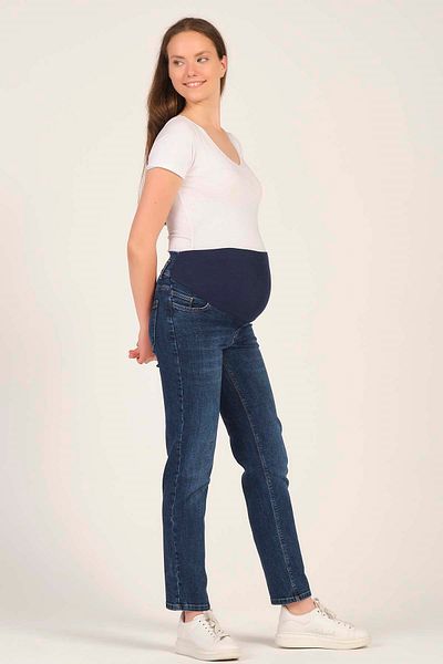 BUSA Pregnant Mom Fit Jeans Navy Blue