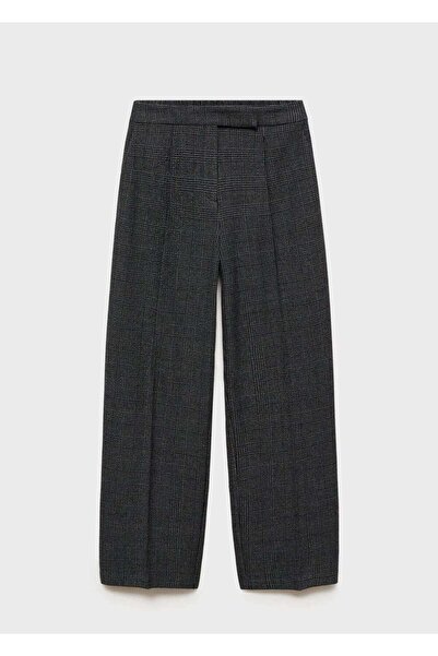 MANGO Woman Düz kesim tüvit pantolon