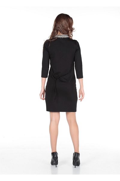 BUSA Pregnant Casual Mini Dress Black