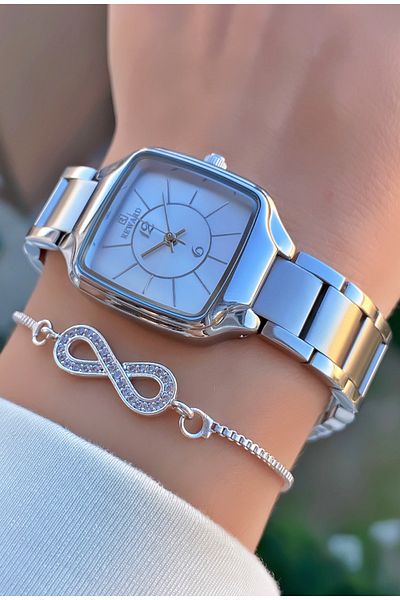 Reward Brand Silver Color Steel Cord Women's Wristwatch - Bracelet