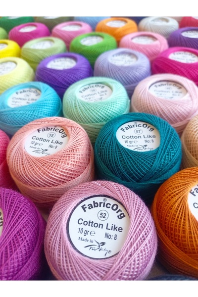 fabricorg Cotton Like Etamin-kanaviçe 4'lü Iplik Seti (10 GR-NO.8)