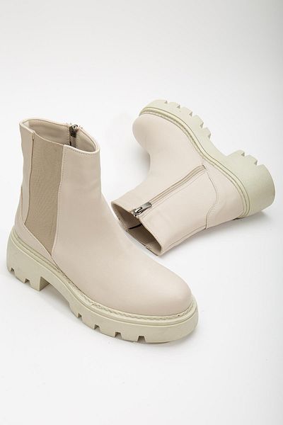 Dilimler Ayakkabı Γυναικείες casual μπότες χωρίς κορδόνια Stretch Beige