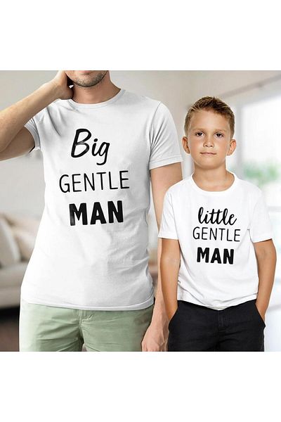 Tshirthane Μπλουζάκι Father Son Gentle Man (ΠΡΟΣΘΗΚΗ 2 ΤΕΜΑΧΙΩΝ ΣΤΟ ΚΑΛΑΘΙ ΓΙΑ ΝΑ ΚΑΝΕΤΕ ΣΥΝΔΥΑΣΜΟ ΤΙΜΗΣ ΕΝΑ ΜΟΝΟ ΠΡΟΪΟΝ)