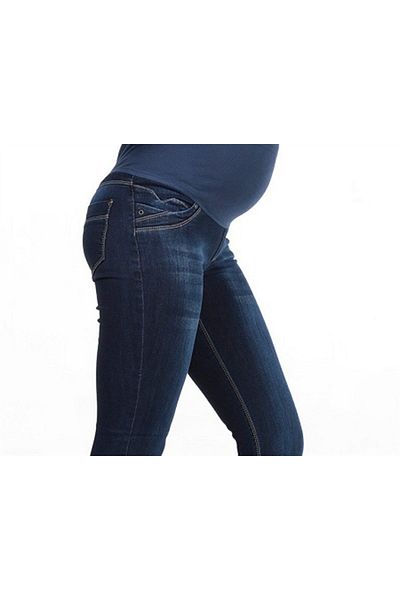BUSA Blugi de maternitate Skinny Blue